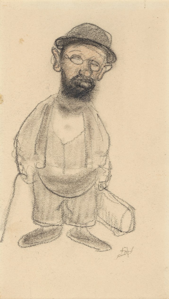 Retrato de Henri de Toulouse-Lautrec. de Armand Rassenfosse