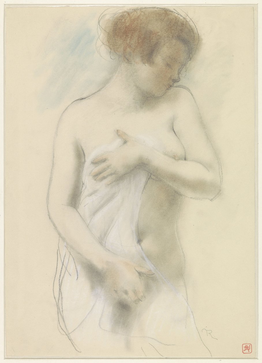 Mulher nua em pé de Armand Rassenfosse