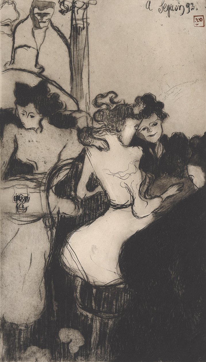 Le Bar (O Bar) 1893 (gravura suave, aquatint & roleta) de Armand Séguin