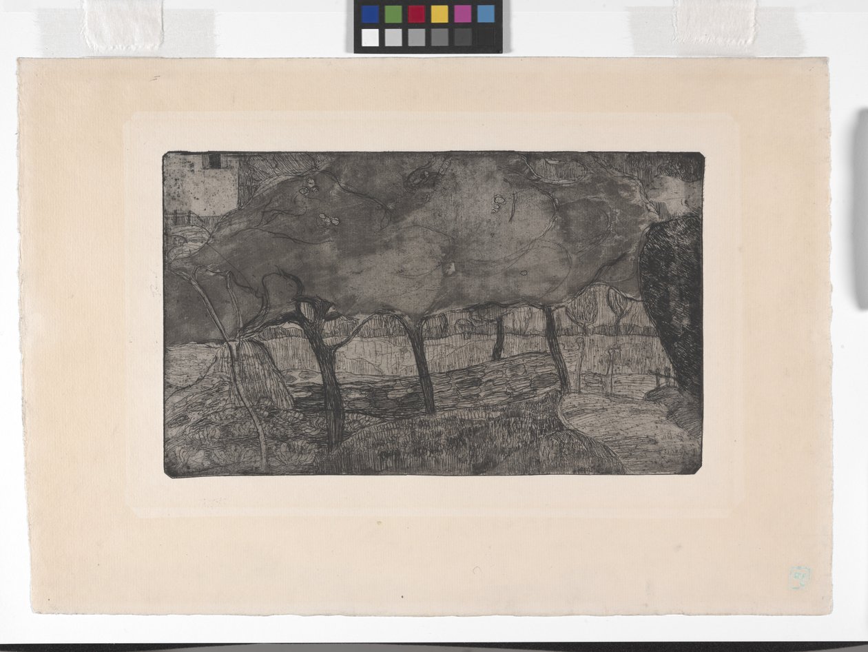 Les Pommiers (As Macieiras) (gravura, aquatint e ponto seco) de Armand Séguin