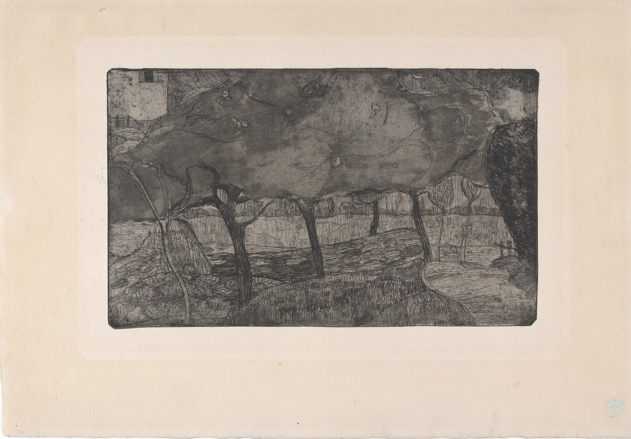 Les Pommiers (The Apple Trees) 1893 (gravura, aquatint & drypoint) de Armand Séguin