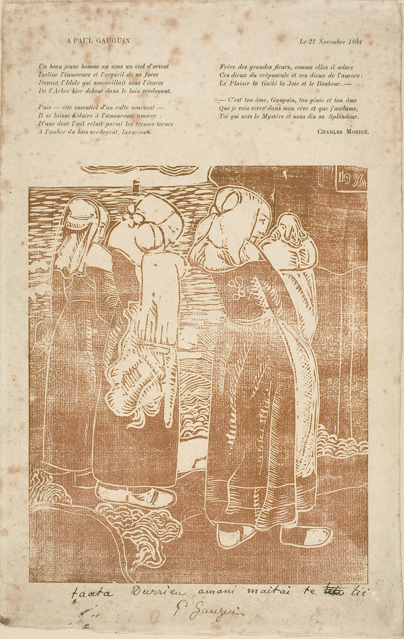 Três mulheres bretãs com bebês de Armand Séguin