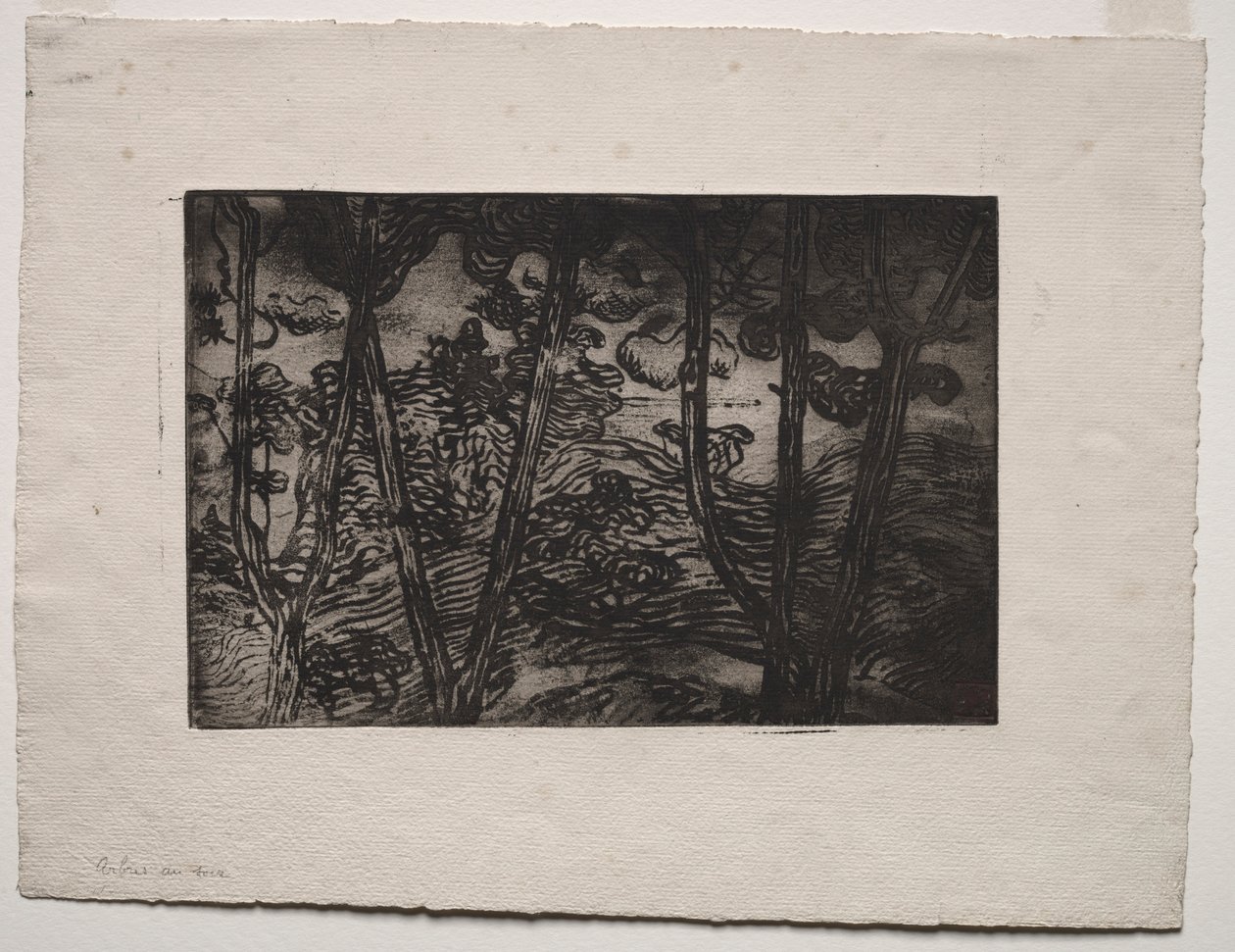Árvores à noite, c. 1894 de Armand Séguin