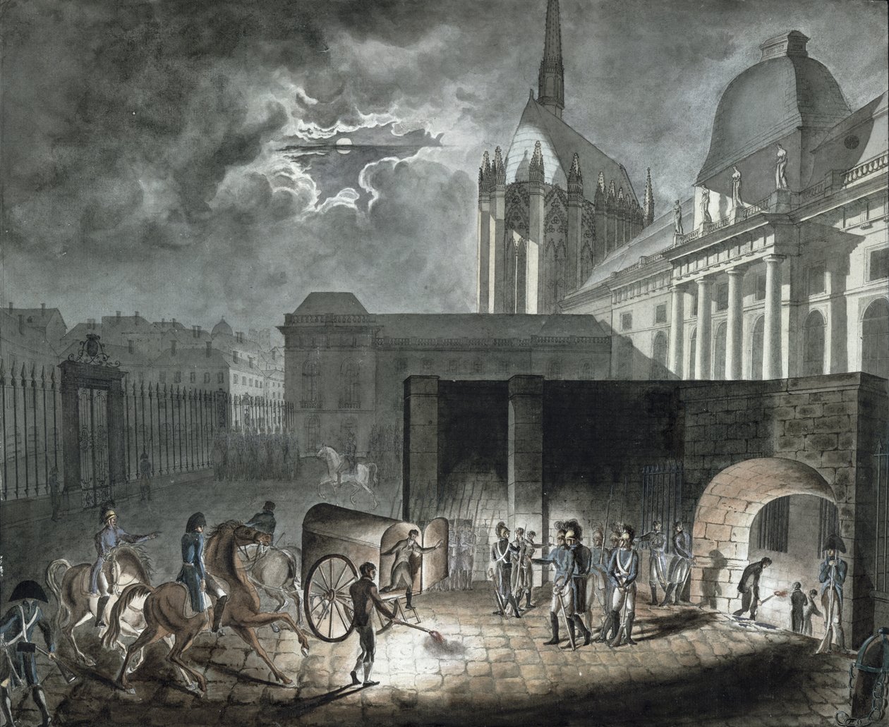 Transferindo Prisioneiros para a Conciergerie, 26 de maio de 1804 de Armand de Polignac