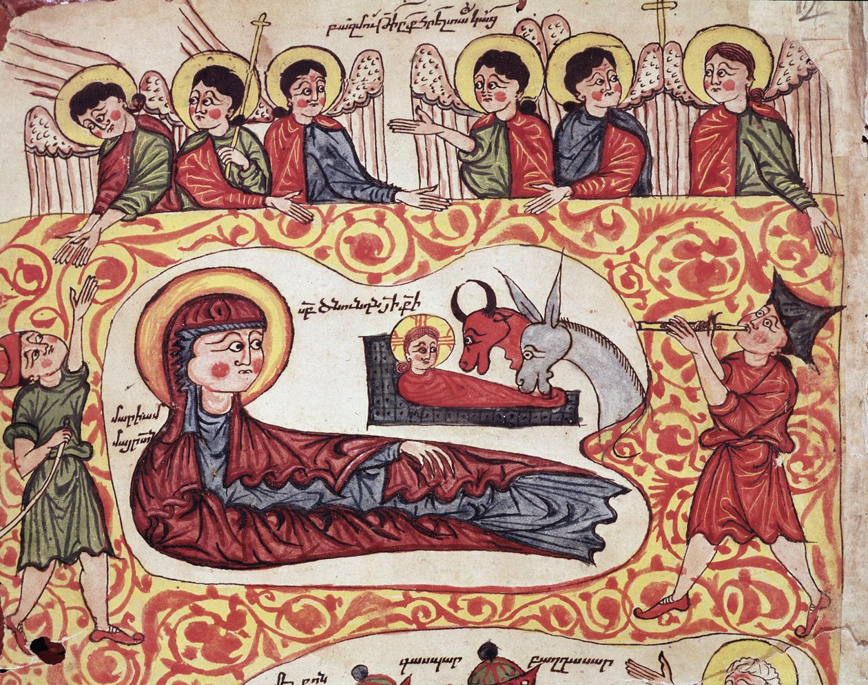A adoração dos pastores (Miniatura de Armenian School