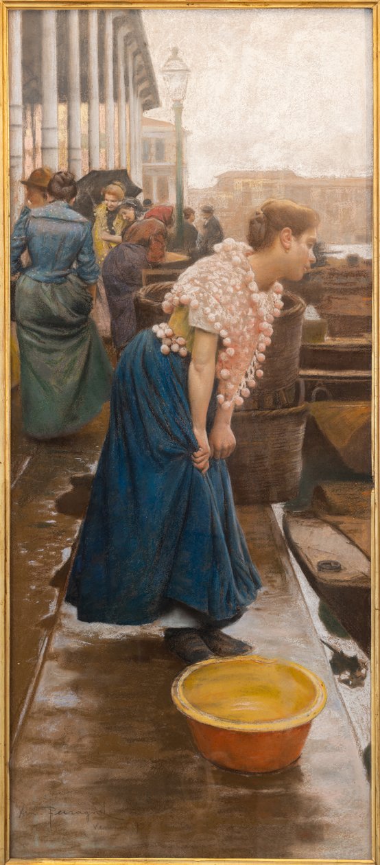 Um plebeu veneziano (têmpera sobre papel) de Arnaldo Ferraguti