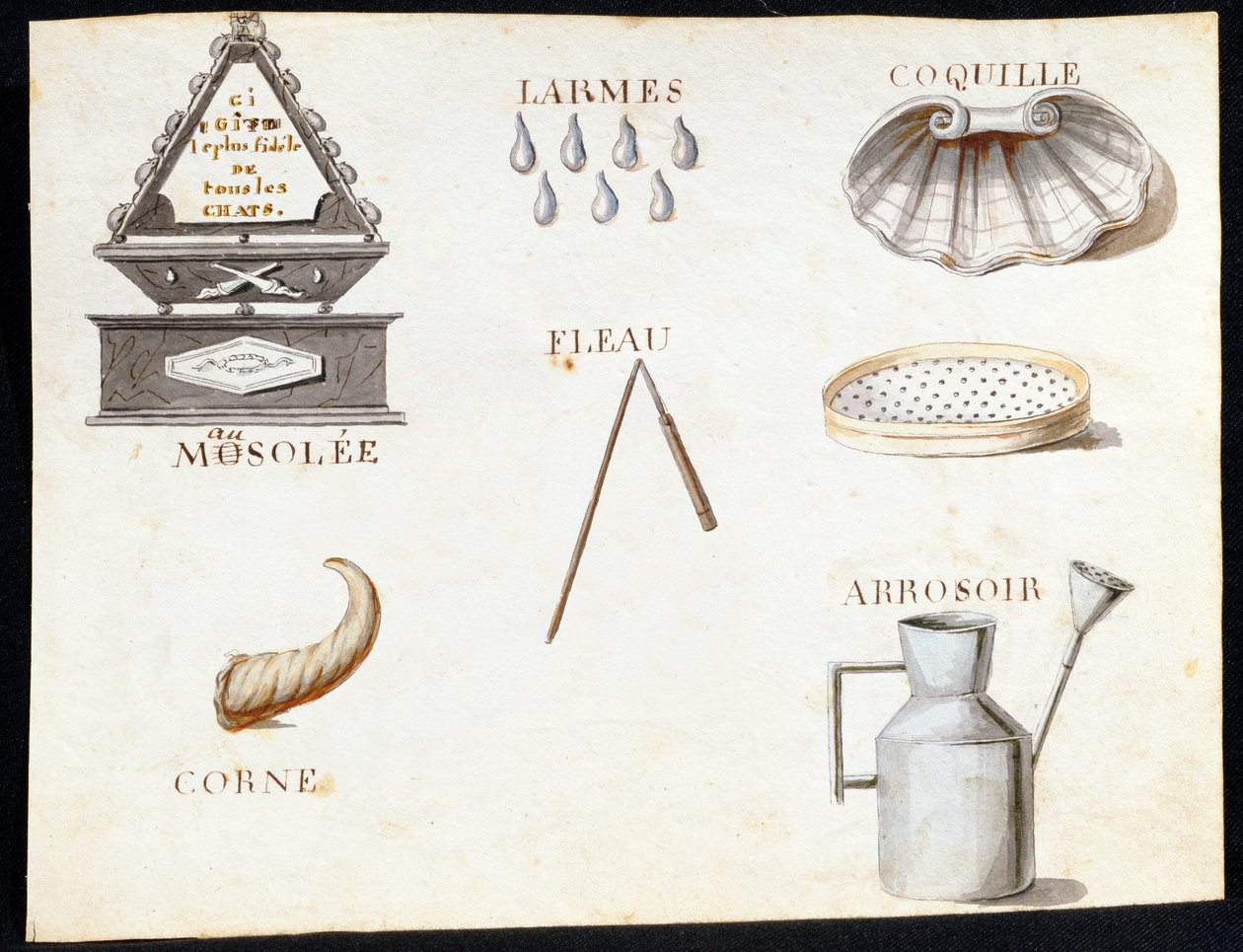 Ilustrações de "Um Livro do Alfabeto Francês de 1814", pub. de Charles Plante Fine Arts, 1814 de Arnaud de Beauregard