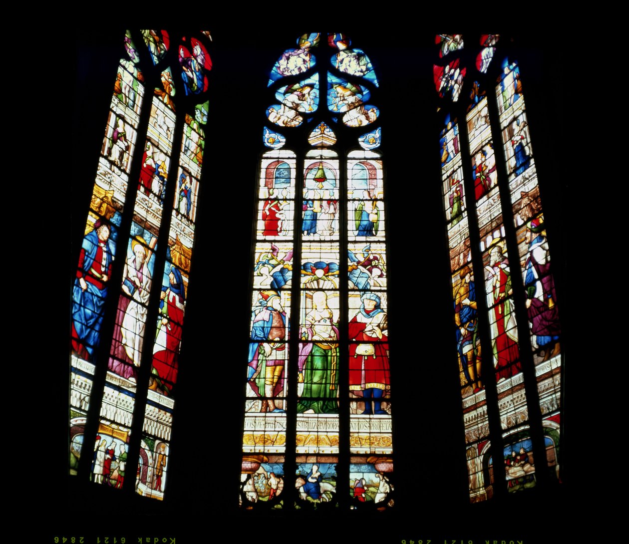 Janelas de Lanceta da abside, 1513 (vitral) de Arnaud de Moles