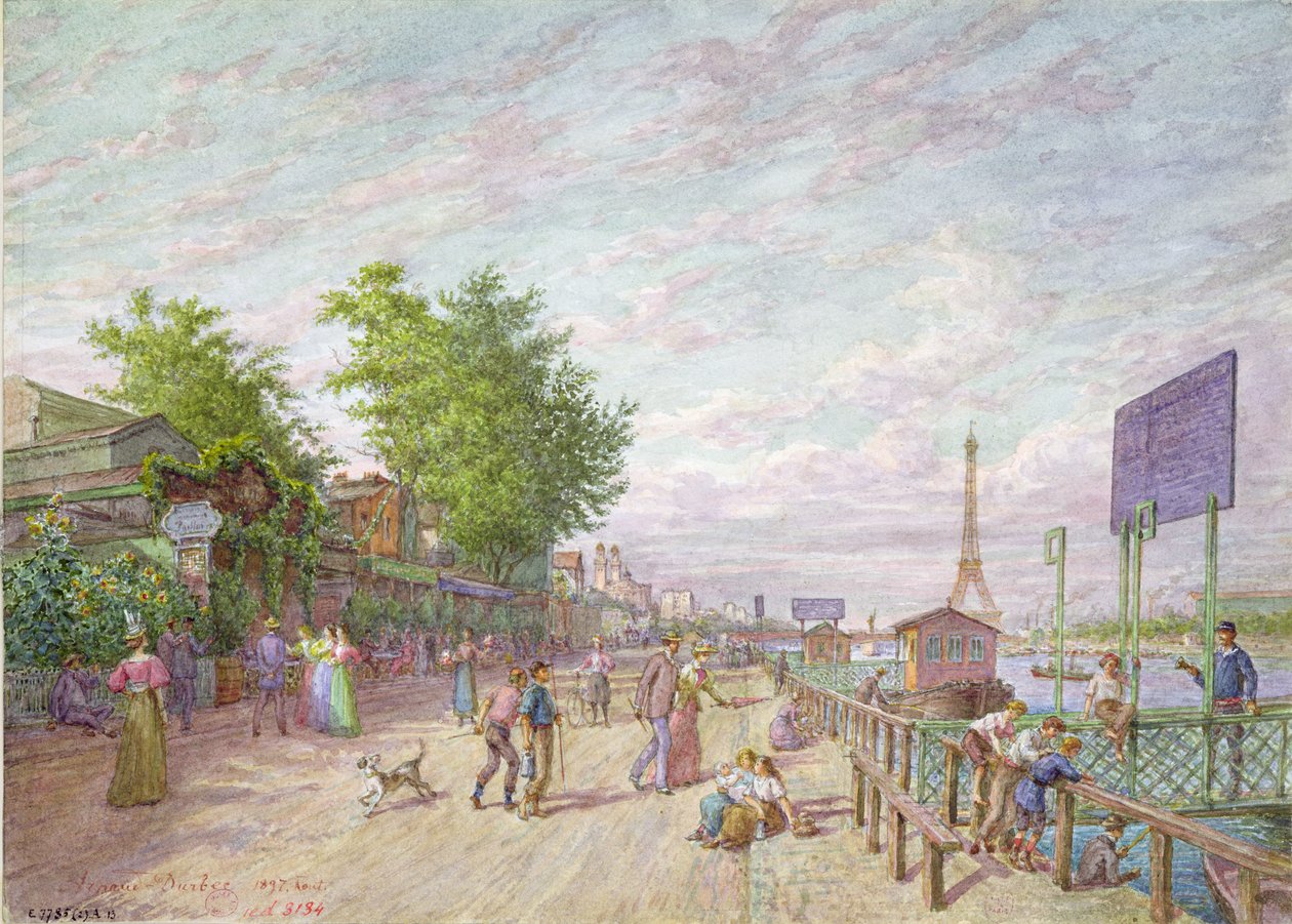 Cais Point du Jour, Boulogne Billancourt, 1897 de Arnaud Durbec