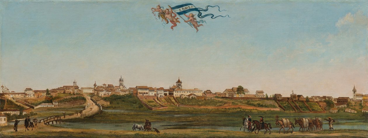Panoramic View of São Paulo, 1821. de Arnaud Julien Pallière