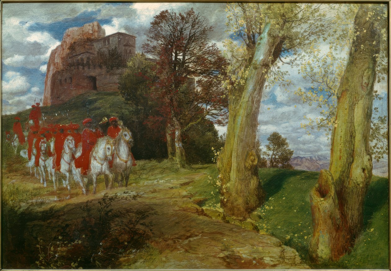 Monte os cavaleiros mouros de Arnold Böcklin