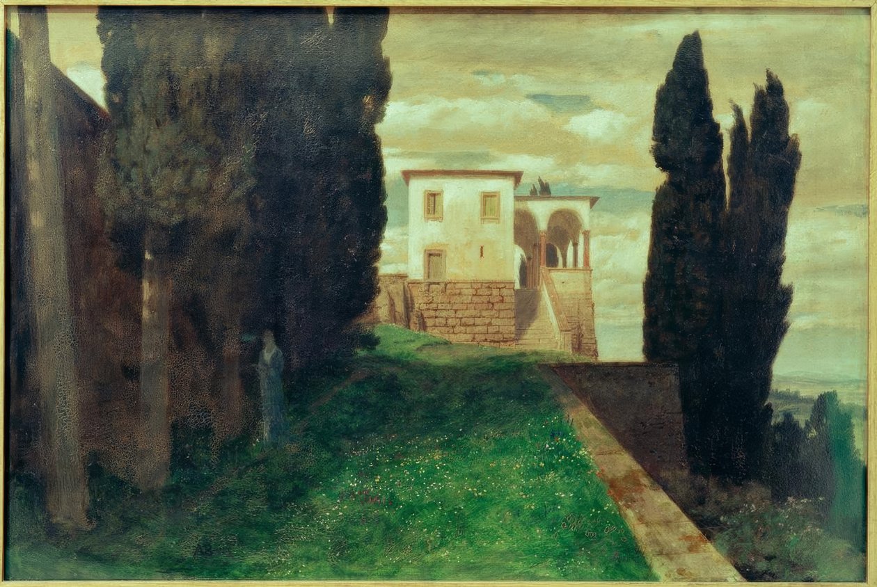 Villa italiana na primavera de Arnold Böcklin
