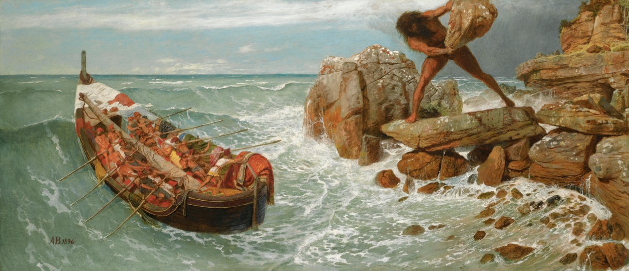 Odisseu e Polifemo de Arnold Böcklin
