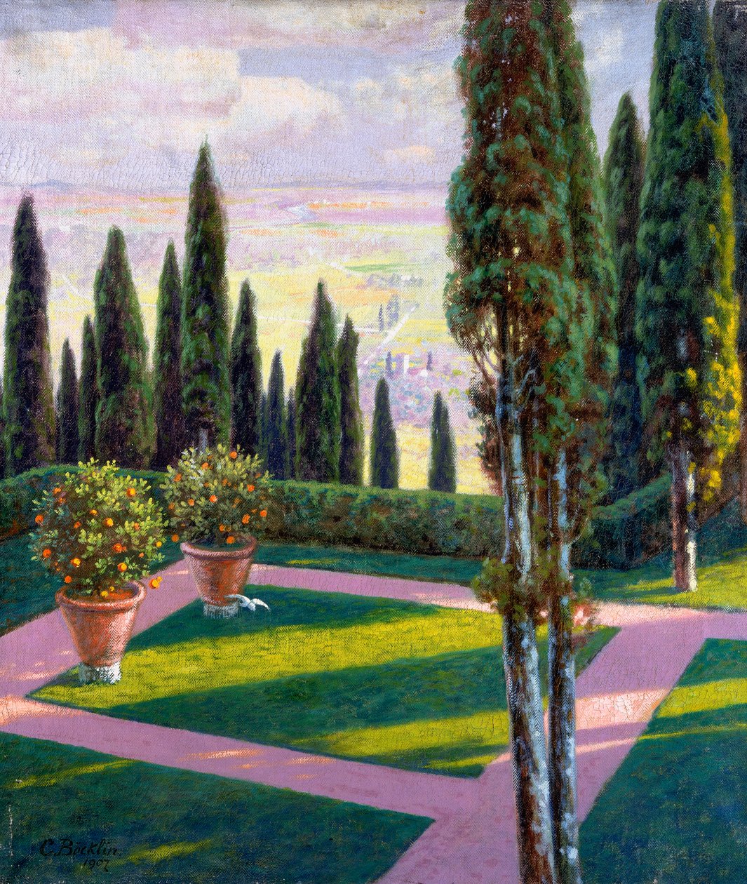 Jardim da Villa Fiesolana de Arnold Böcklin