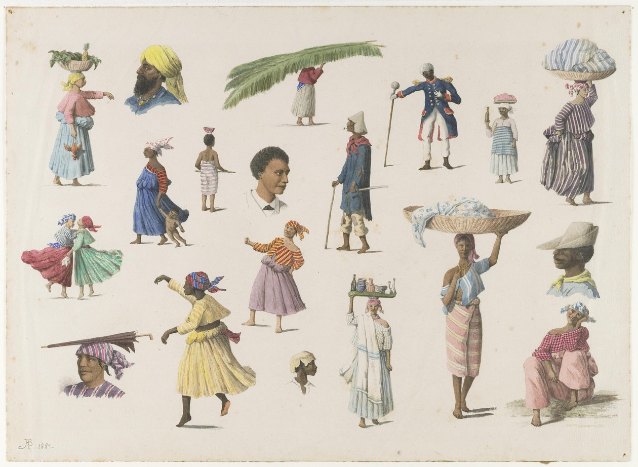 Vários tipos de Suriname de Arnold Borret