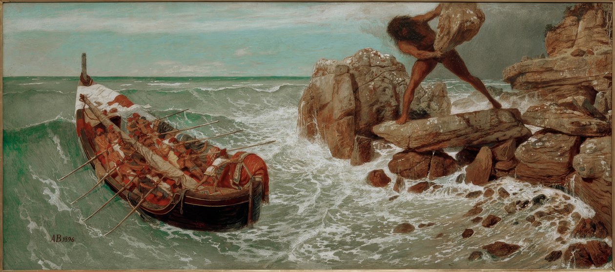 Odisseu e Polifemo de Arnold Böcklin