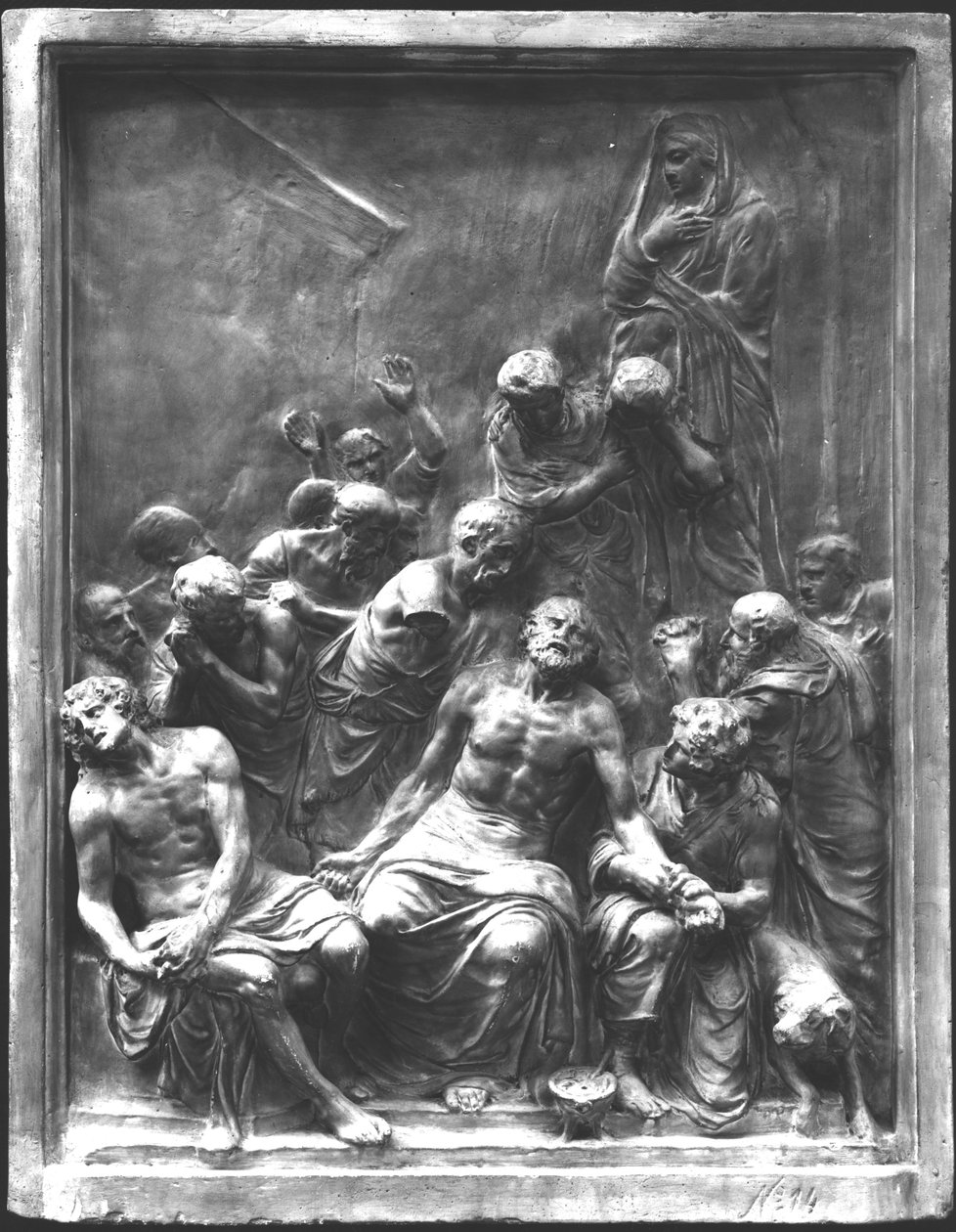 A morte de Sócrates (470-399 aC) de Arnold or Artus the Elder Quellin I