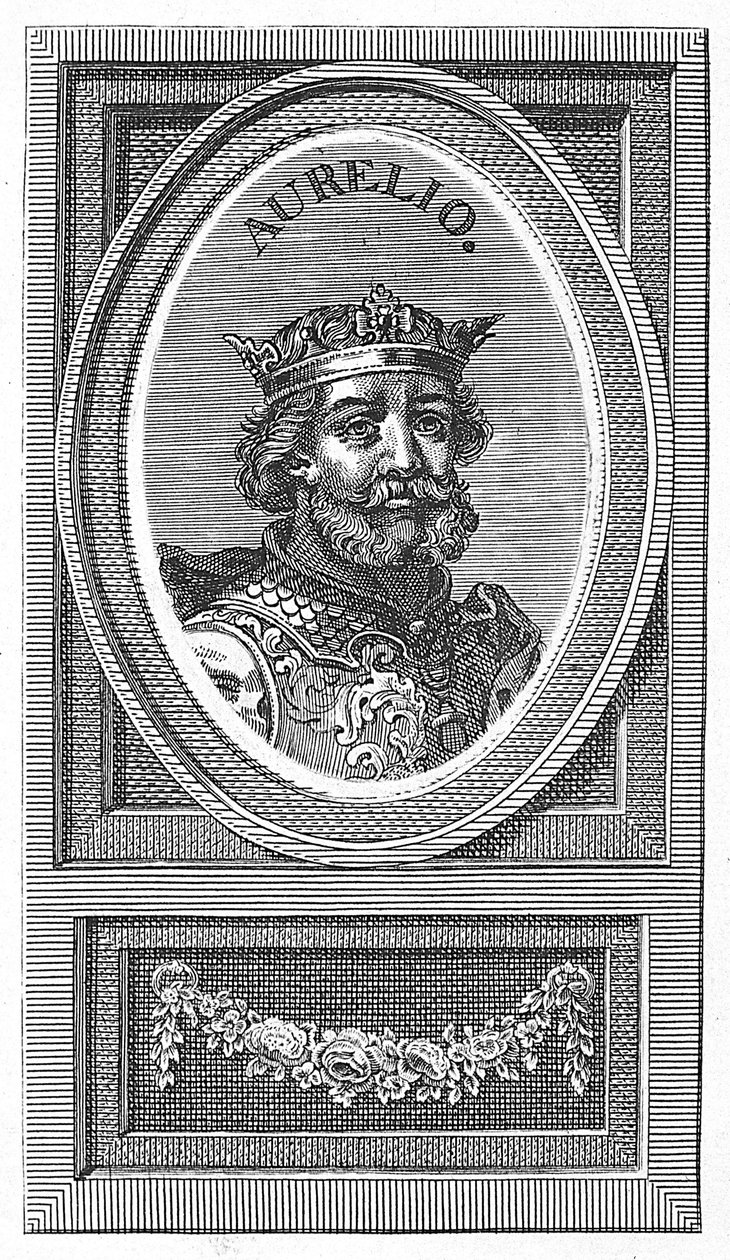 Aurelio, rei das Astúrias de Arnold van Westerhout