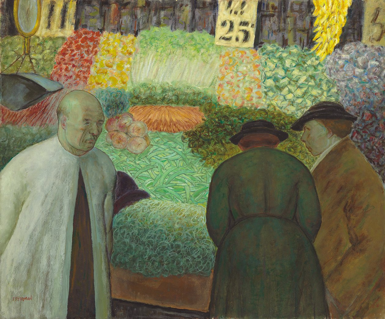 Suporte de Legumes (óleo sobre tela) de Arnold Aaron Friedman