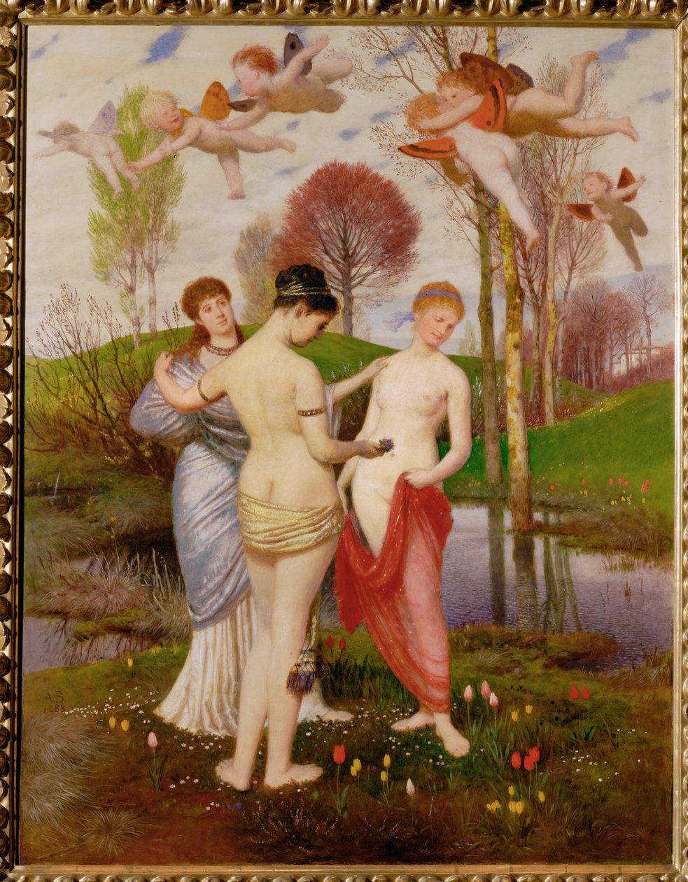 Fruehlingshymnus - Hino da primavera ... de Arnold Böcklin