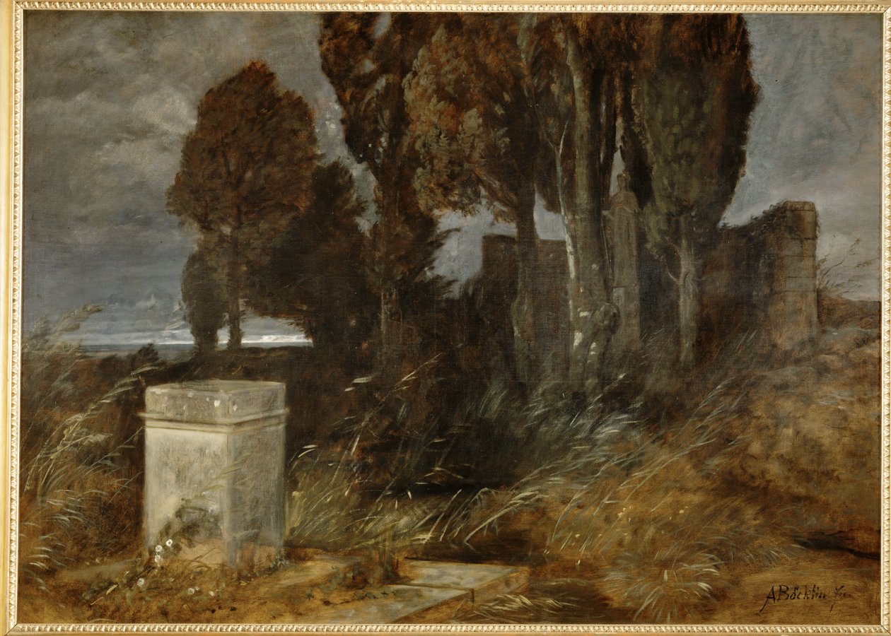 Heiligtum des Herakles - Santuário de Hércules ... (pintura sobre tela) de Arnold Böcklin