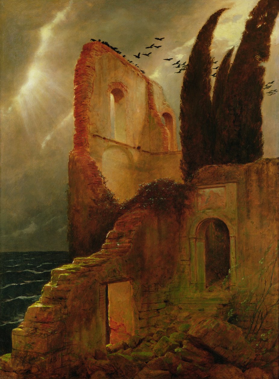 Ruína junto ao mar de Arnold Böcklin