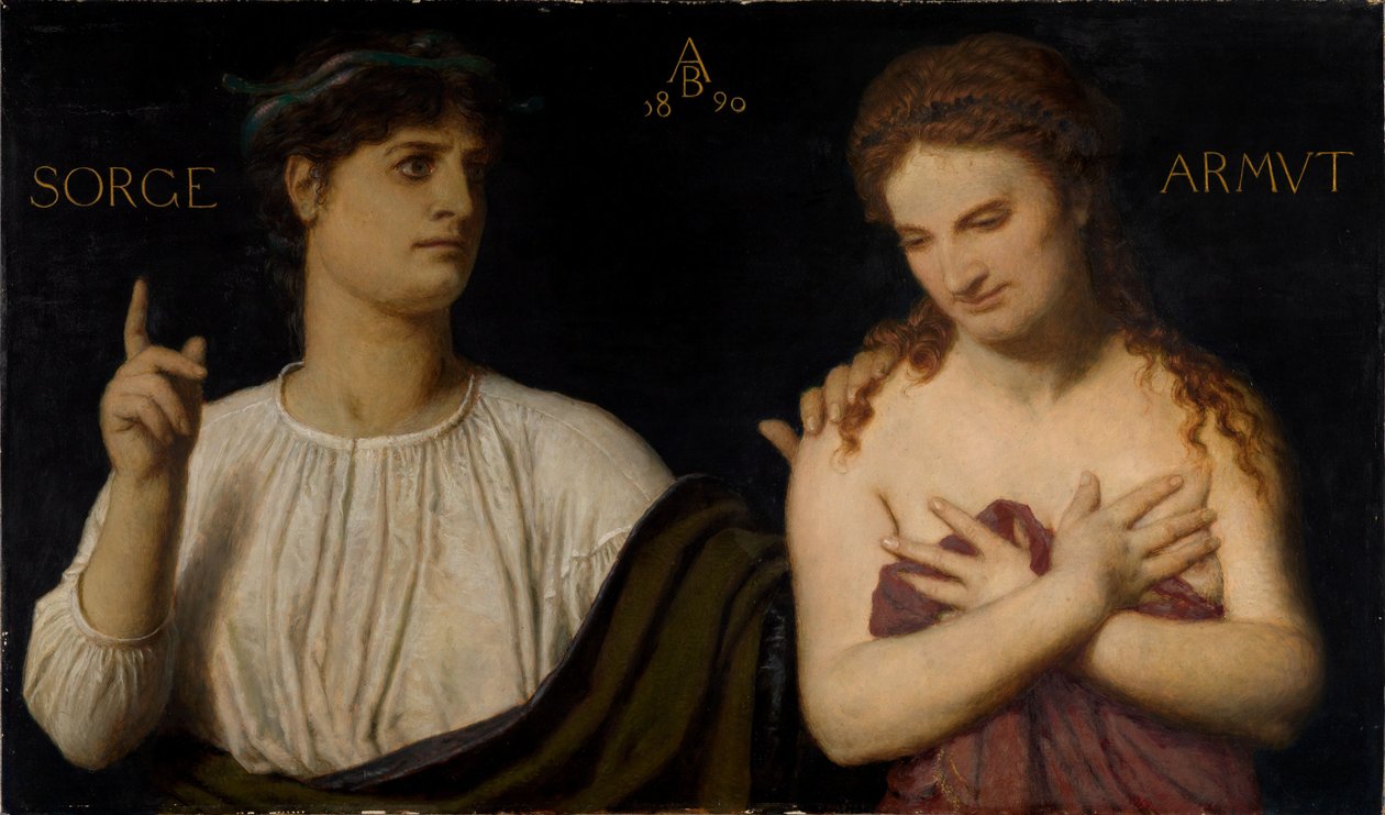 Pobreza e preocupação de Arnold Böcklin