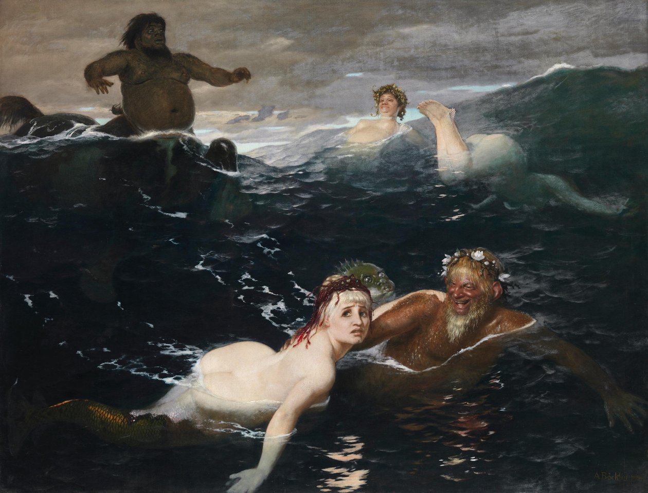 No jogo das ondas de Arnold Böcklin