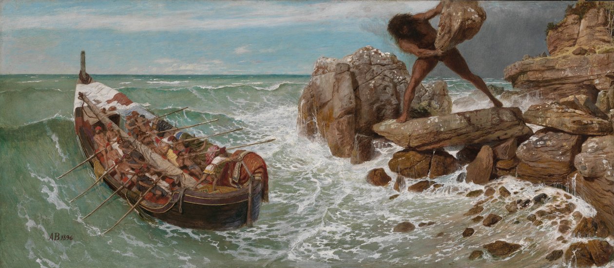 Odisseu e Polifemo  de Arnold Böcklin
