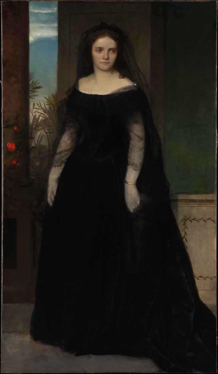 Retrato da actriz Fanny Janauschek de Arnold Böcklin