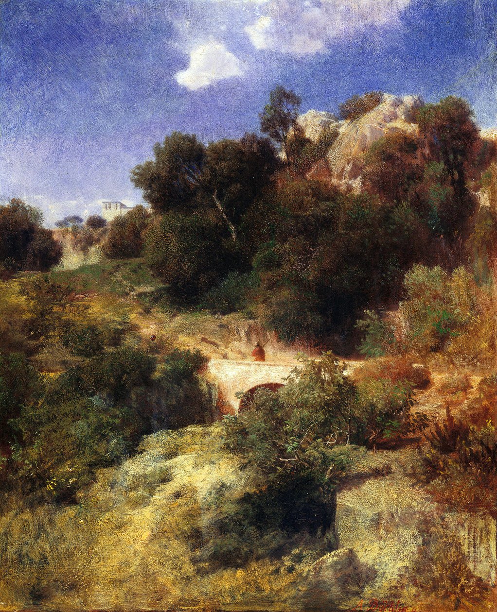 Paisagem romana de Arnold Böcklin