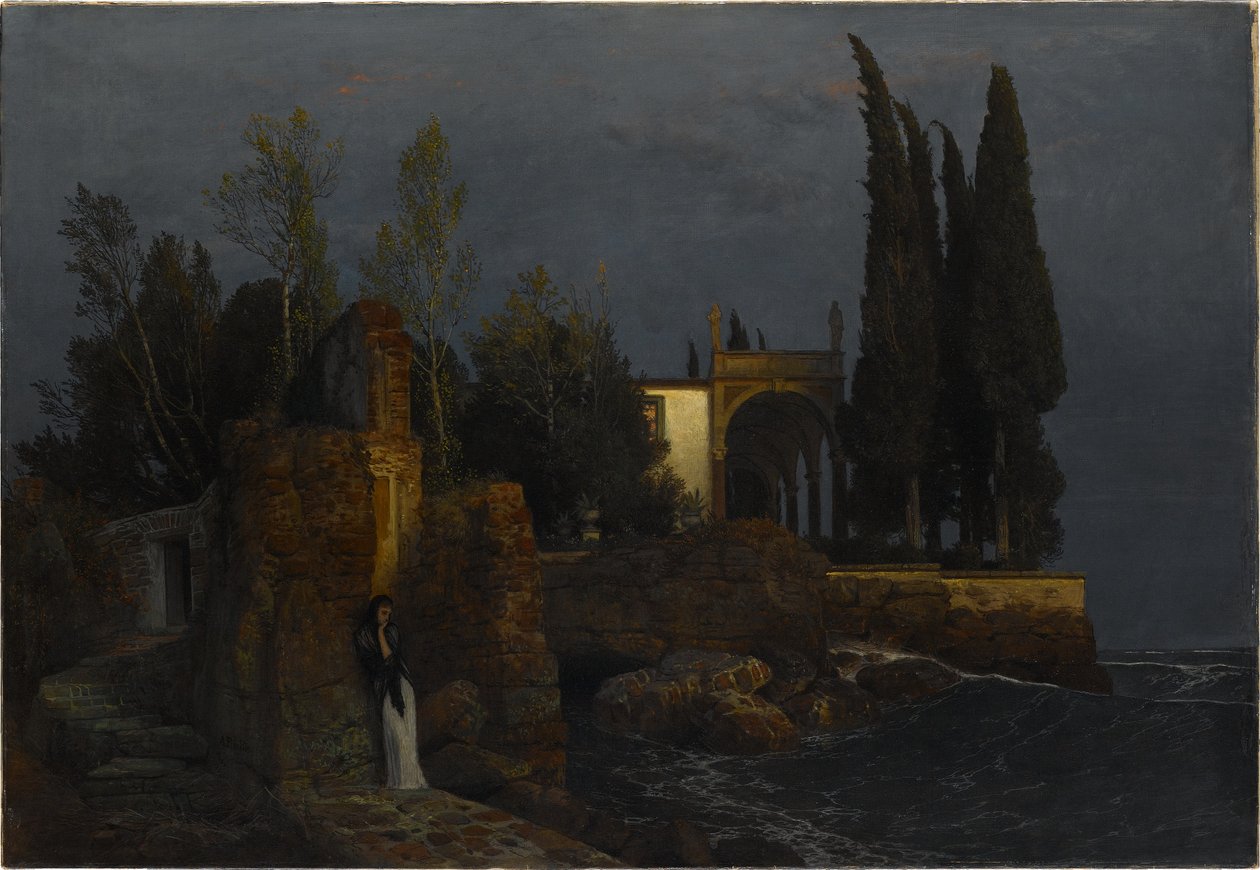 Villa à Beira-Mar de Arnold Böcklin