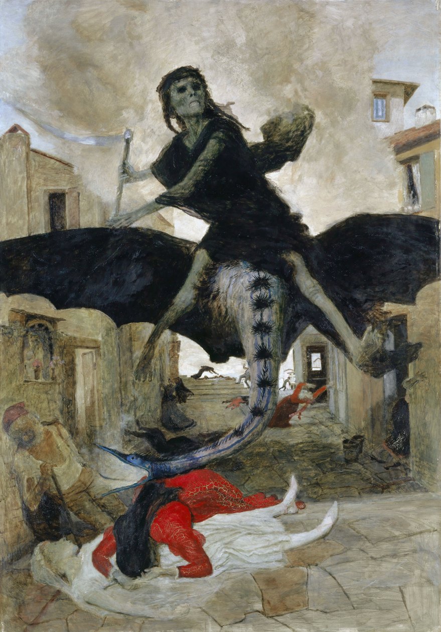 Alemão: Die Pest A Peste de Arnold Böcklin