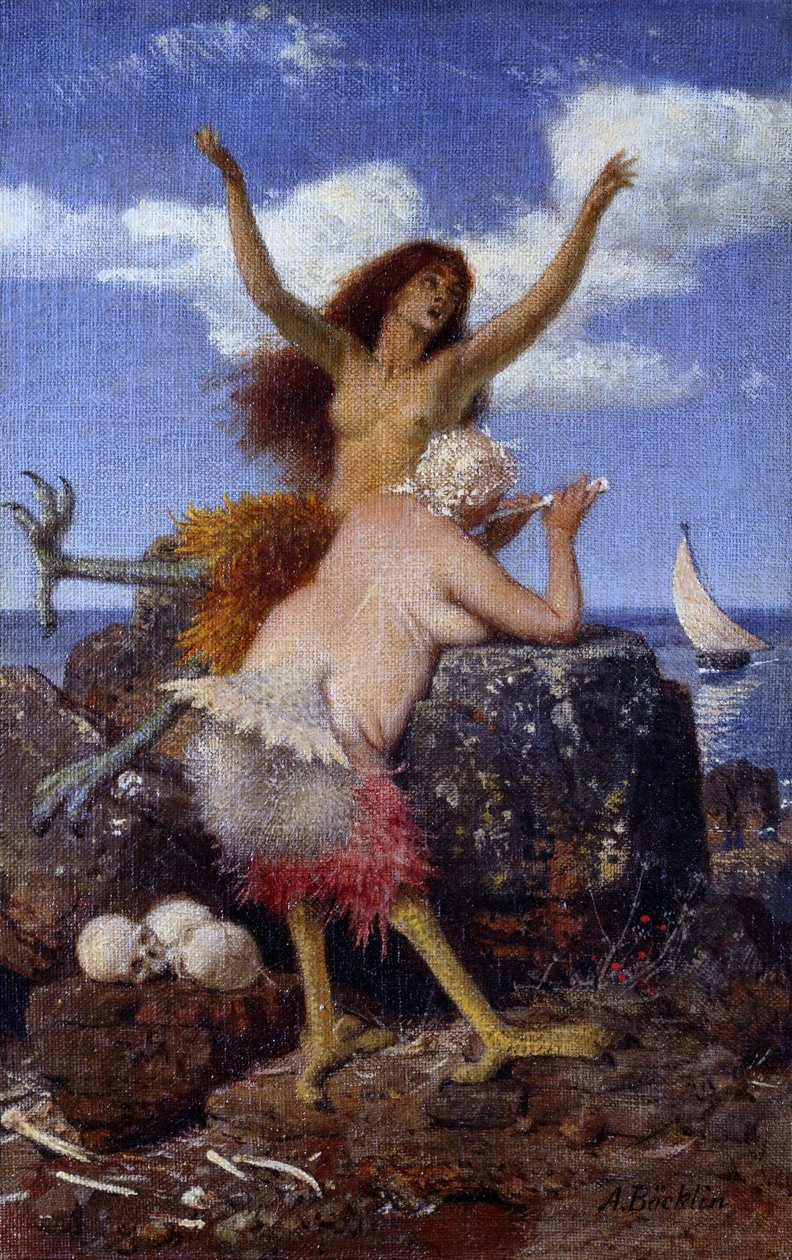 Alemão:  Sirenen Sirenes de Arnold Böcklin