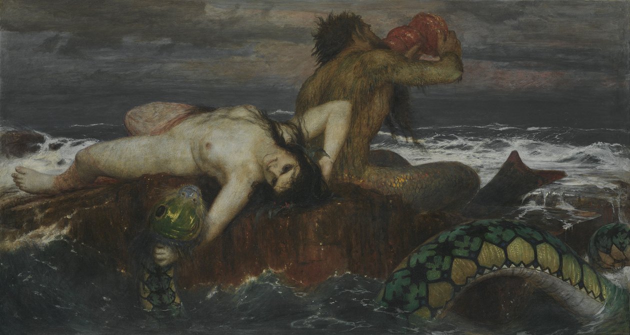 Alemão: Triton und Nereïde Tritão e Nereida de Arnold Böcklin