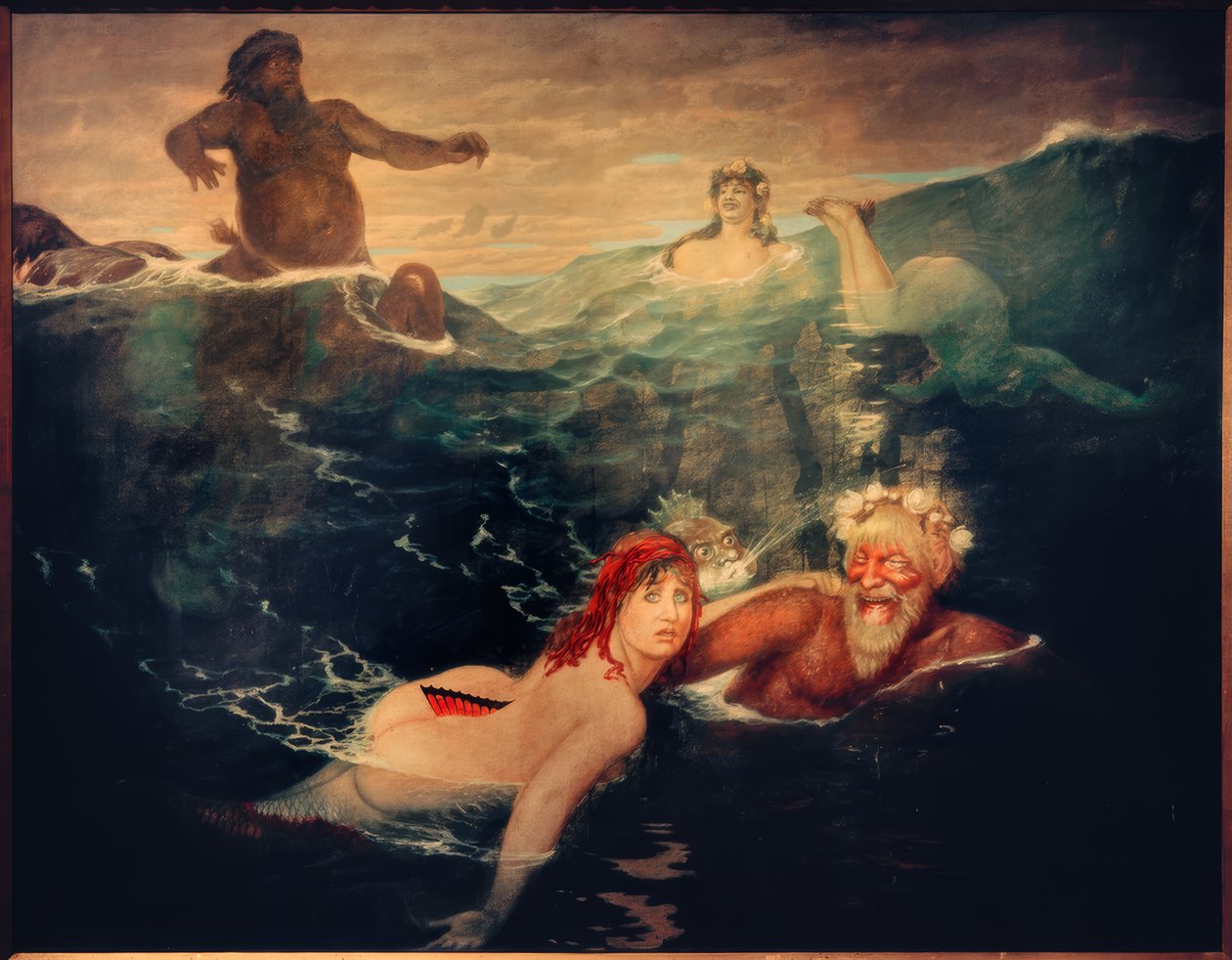 No jogo das ondas de Arnold Böcklin