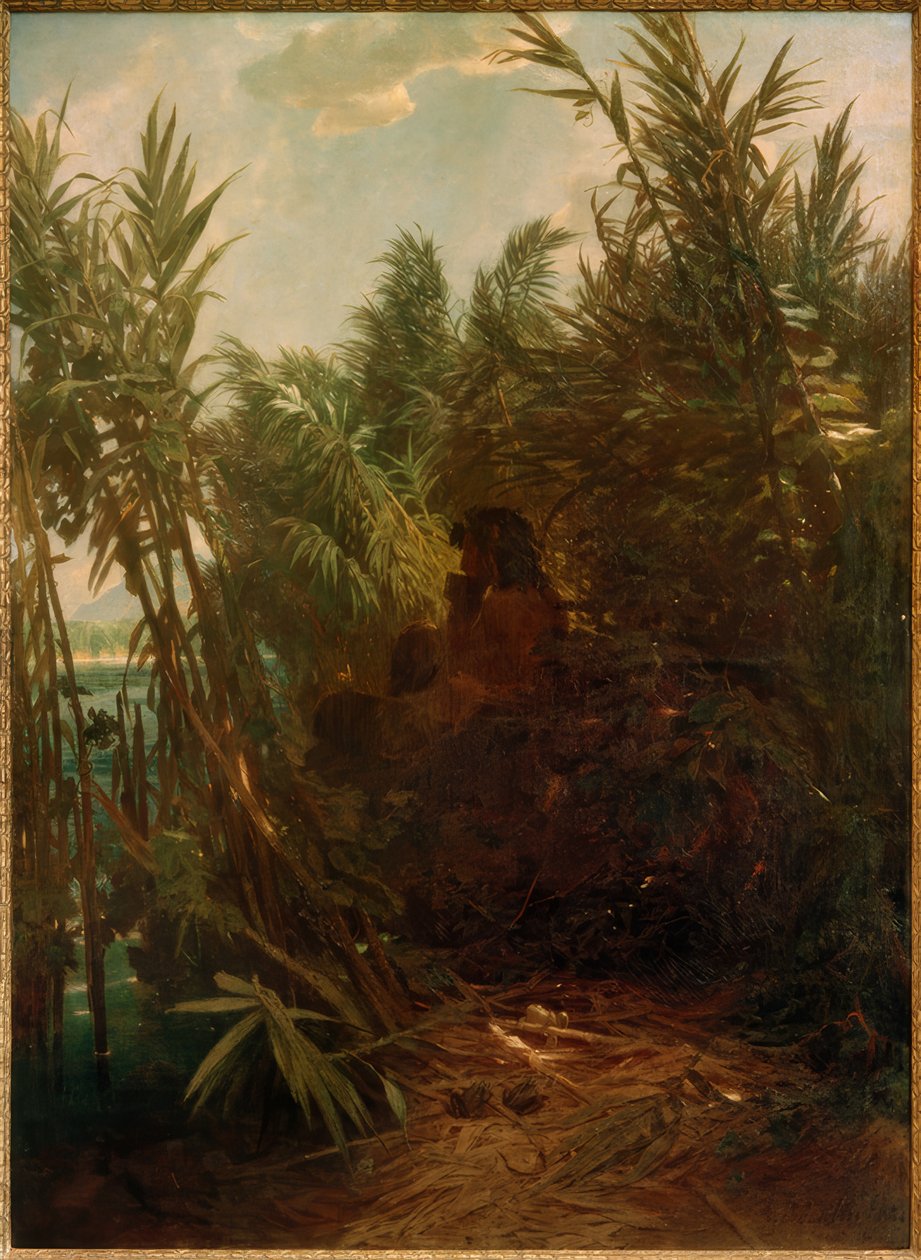 Panela nos juncos de Arnold Böcklin