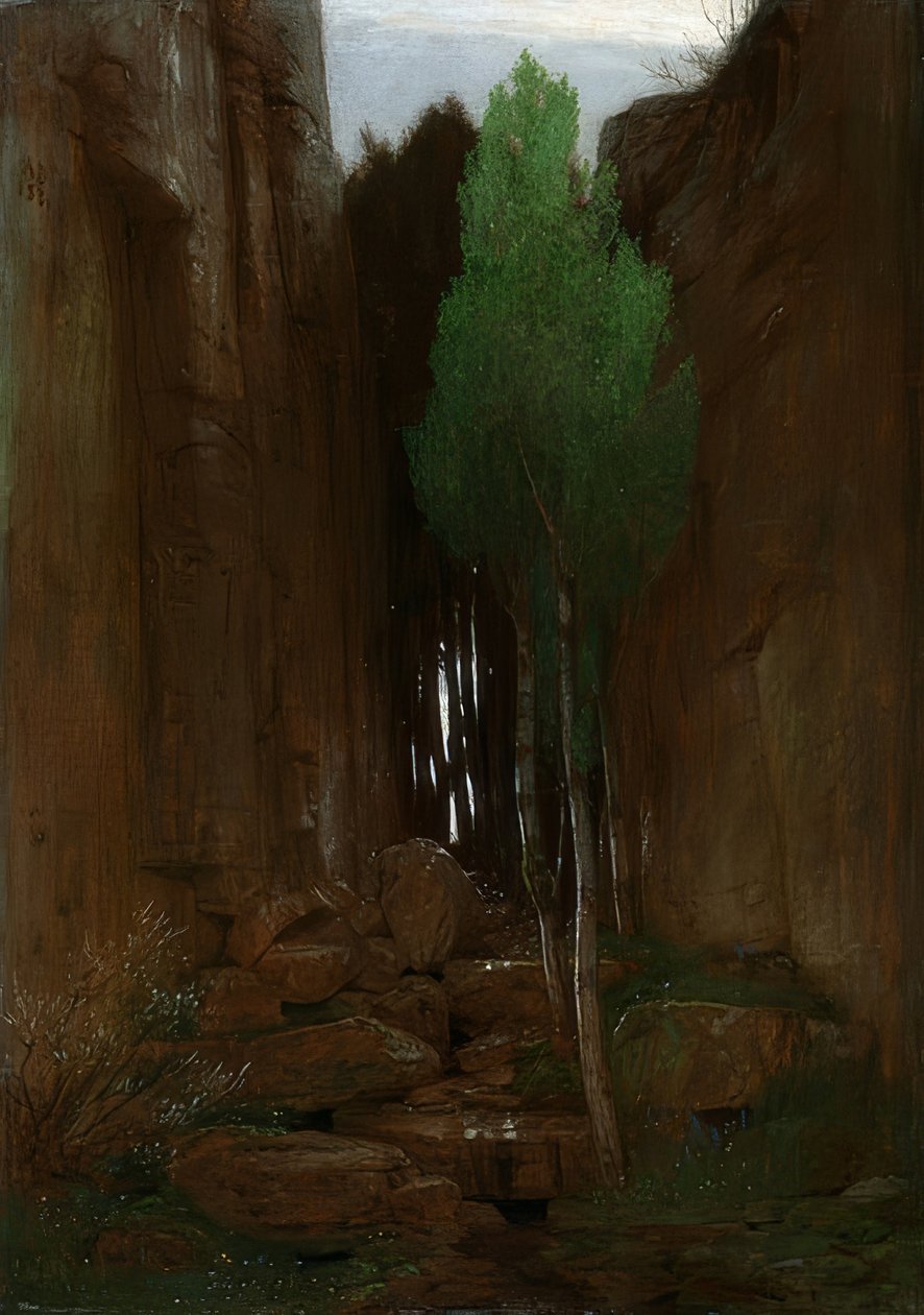 Fonte em um canyon. 1881 de Arnold Böcklin