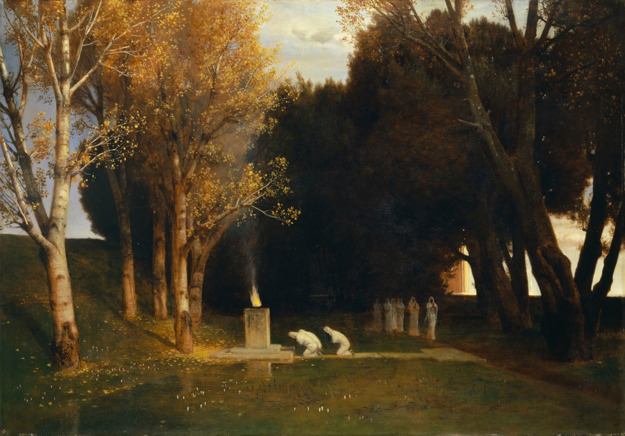 Bosque Sagrado , 1882. de Arnold Böcklin