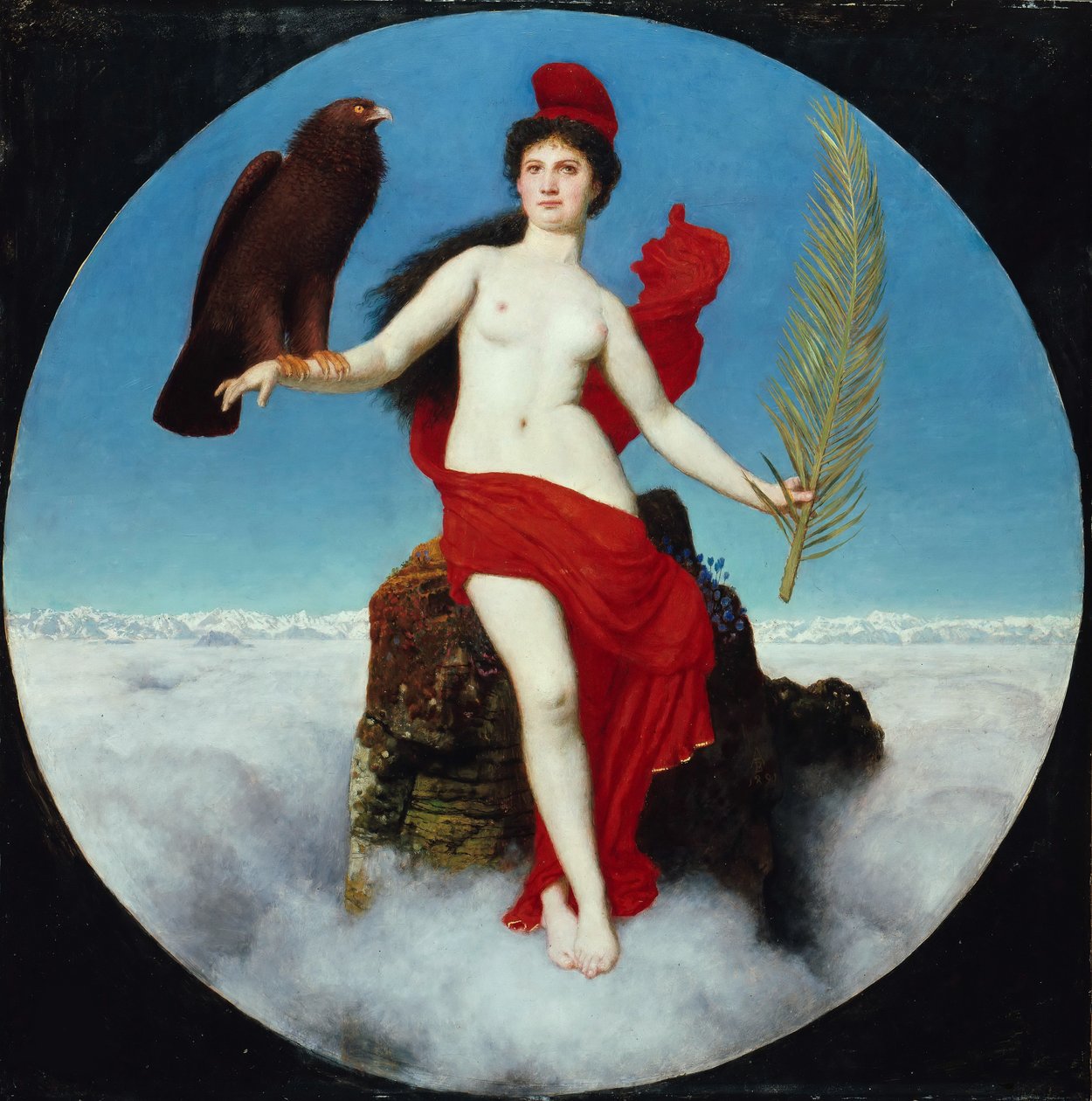 A liberdade Helvetia, 1891. de Arnold Böcklin