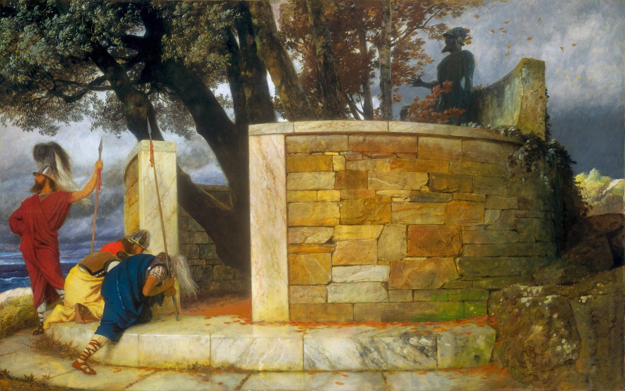O Santuário de Hércules, 1884. de Arnold Böcklin