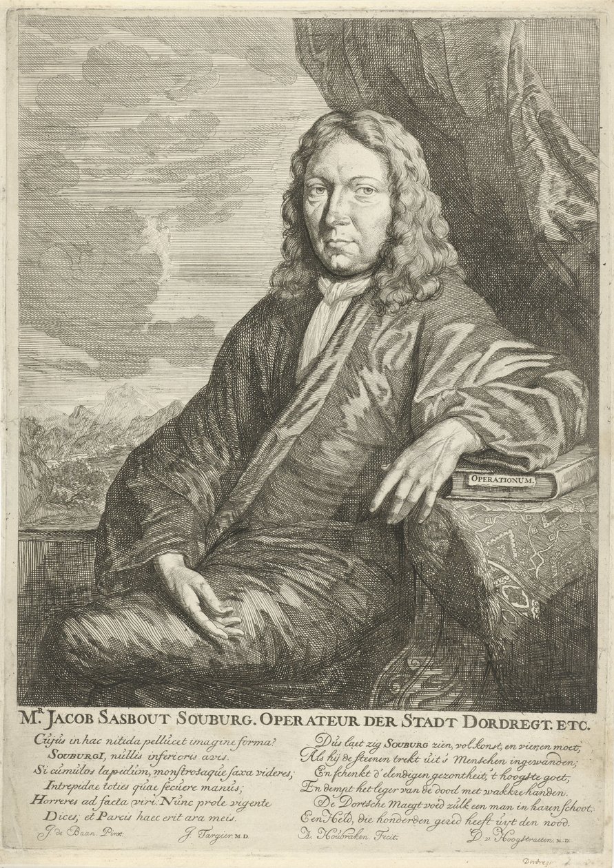 Retrato de Jacob Sasbout Souburg
Sr. Jacob Sasbout Souburg. Operateur der Stadt Dordregt. etc. (título sobre o objecto) de Arnold Houbraken