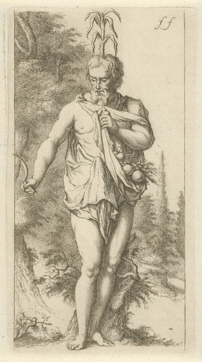 Priapus
Toneel van sinne beelden geopent tot dienst van schilders beelthouders etc. (título da série) de Arnold Houbraken