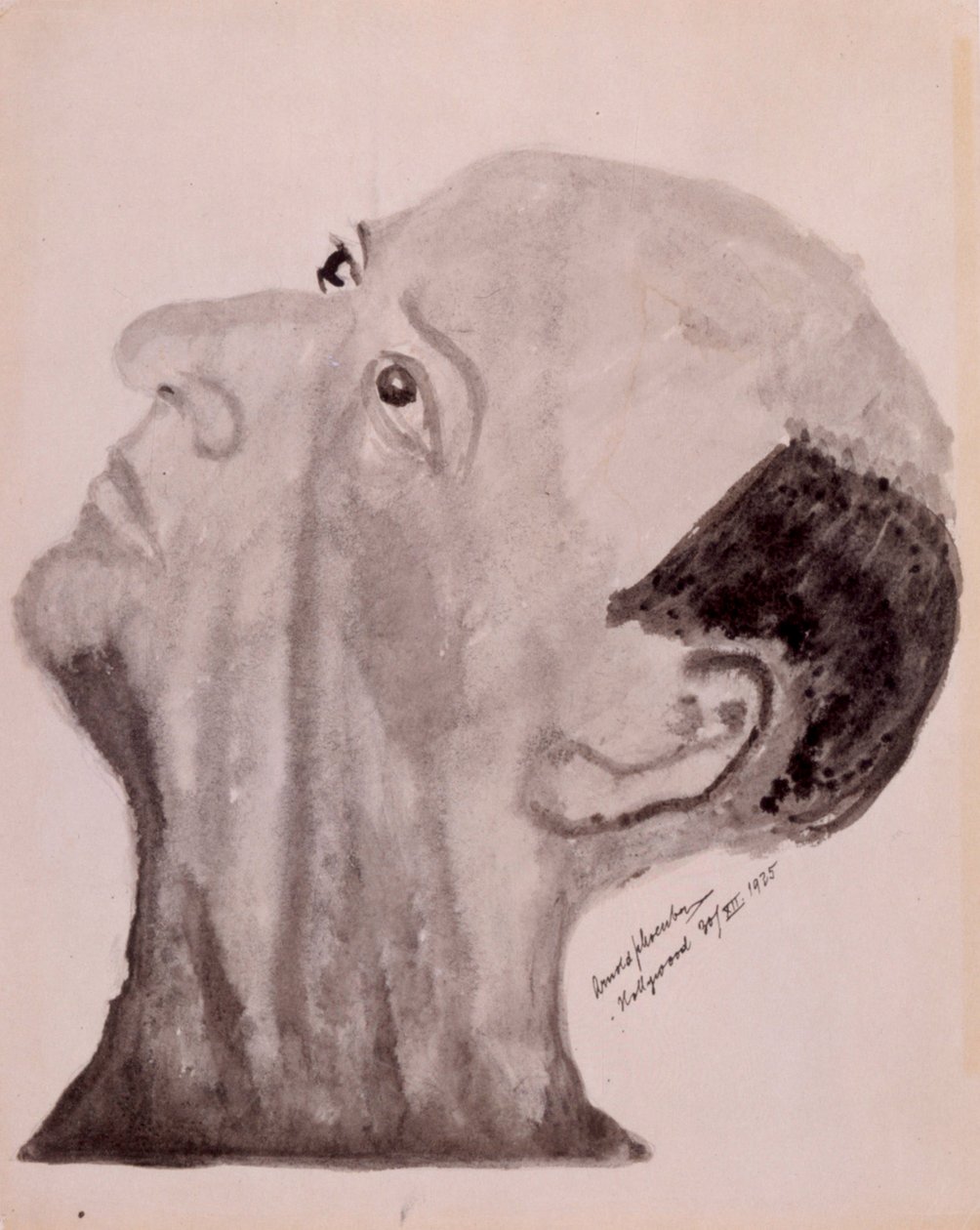Arnold Schoenberg auto-retrato - Hollywood 1923 de Arnold Schoenberg