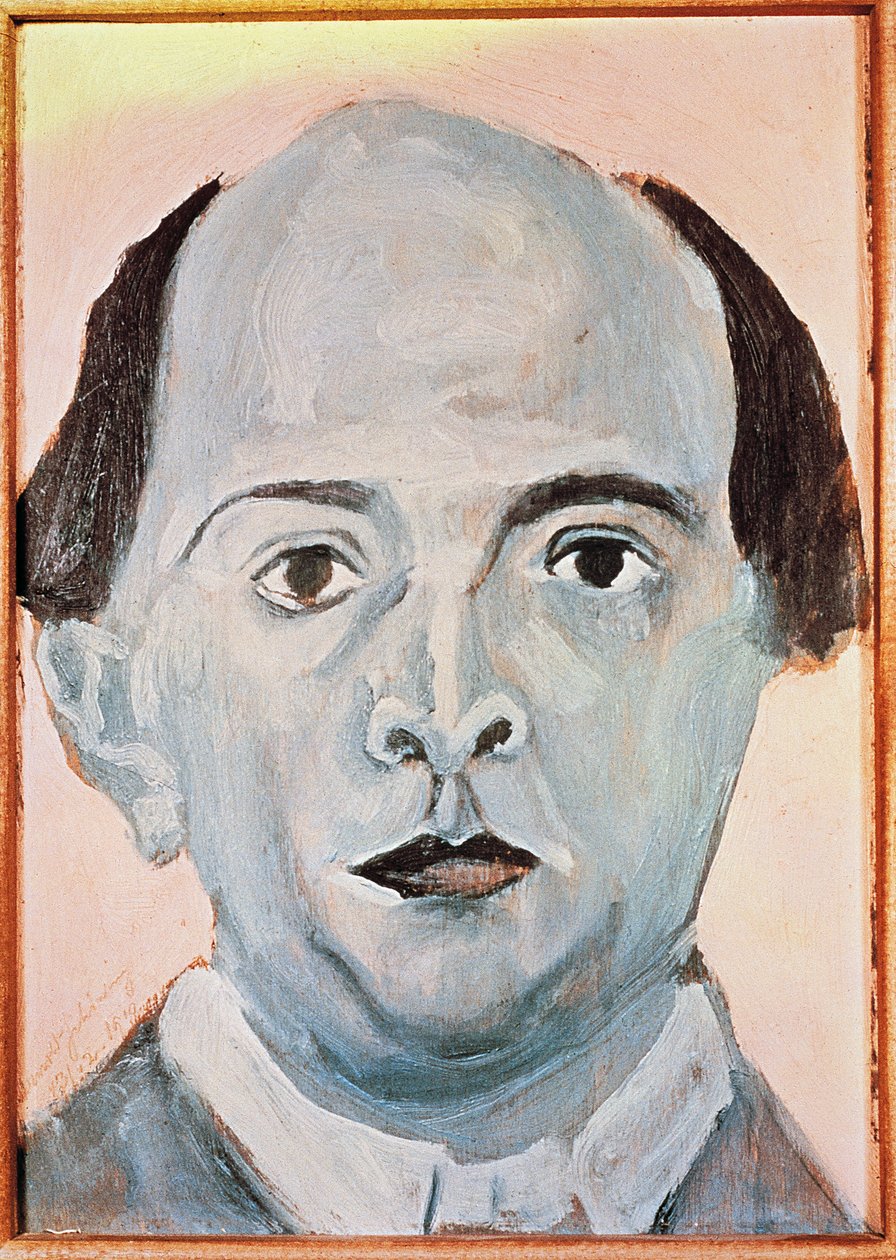 Auto-retrato em azul de Arnold Schoenberg
