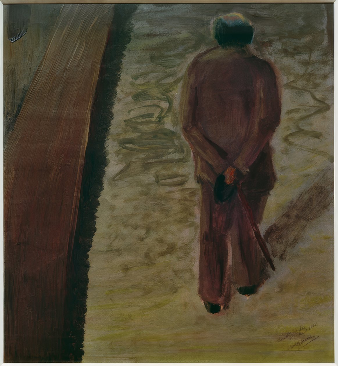Autorretrato por trás de Arnold Schönberg