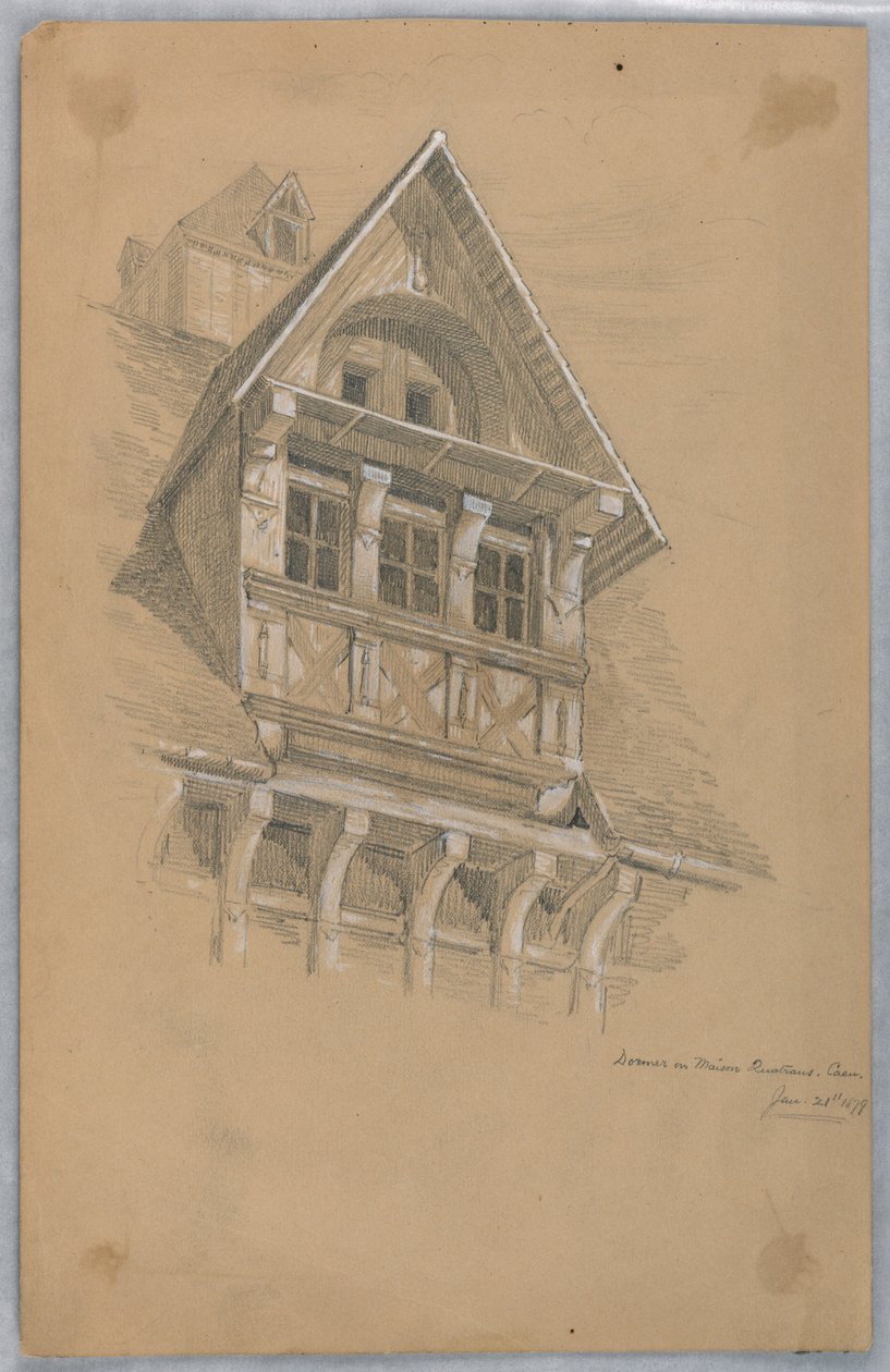 Dormer na Maison des Quatrans, Caen de Arnold William Brunner