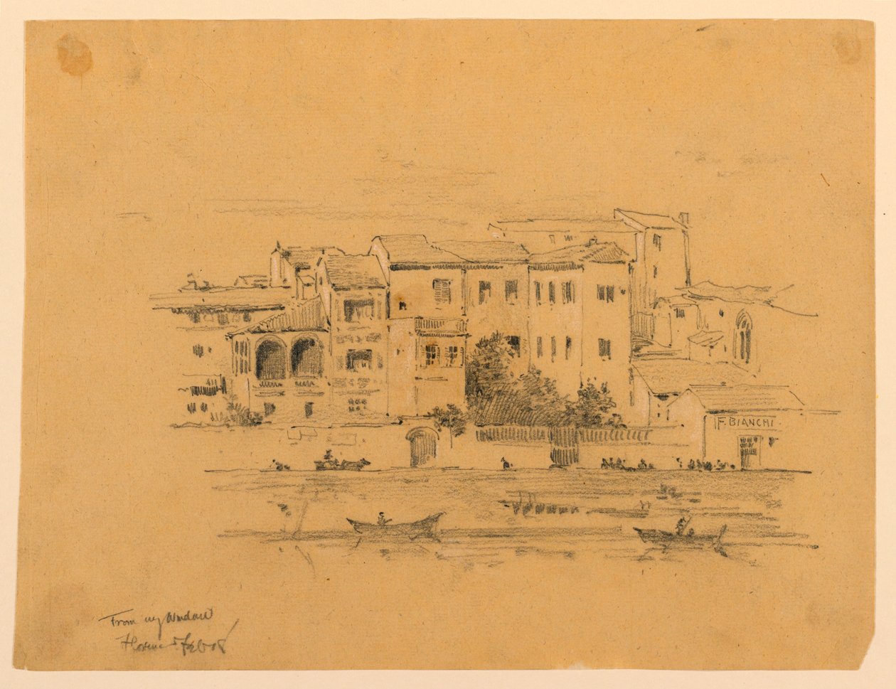 Da minha janela, Florença de Arnold William Brunner