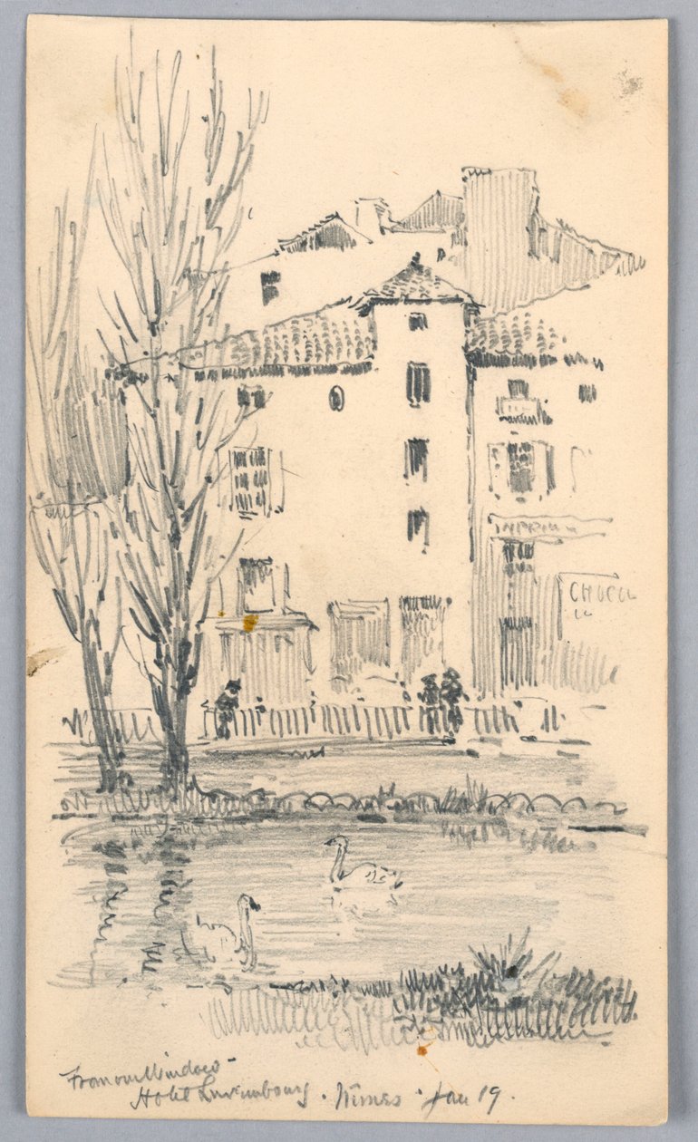 Hotel Luxembourg, Nîmes – Da nossa janela de Arnold William Brunner