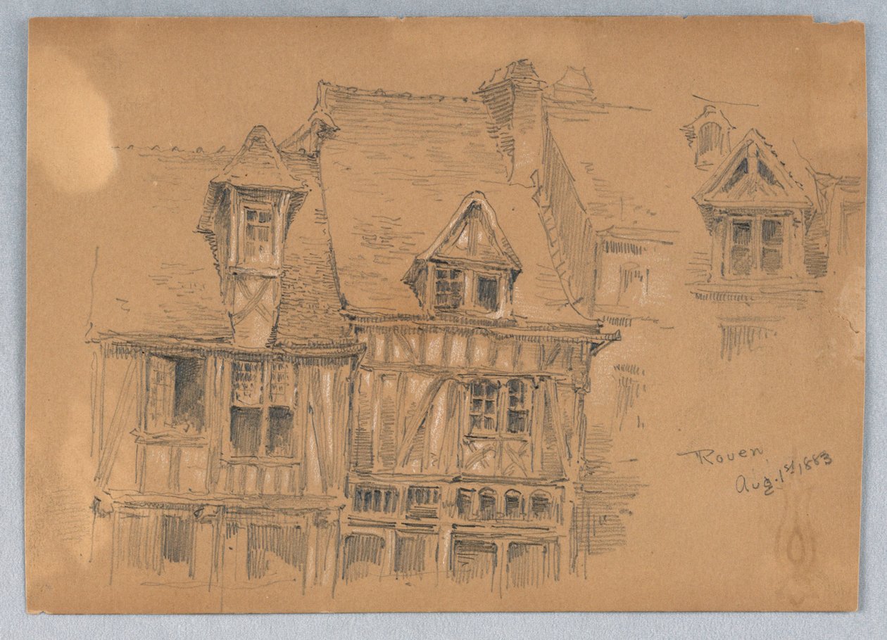 Casas em Ruão de Arnold William Brunner
